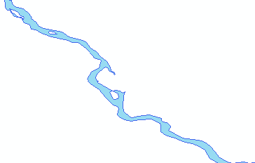 Zoomed in version of polygon river
